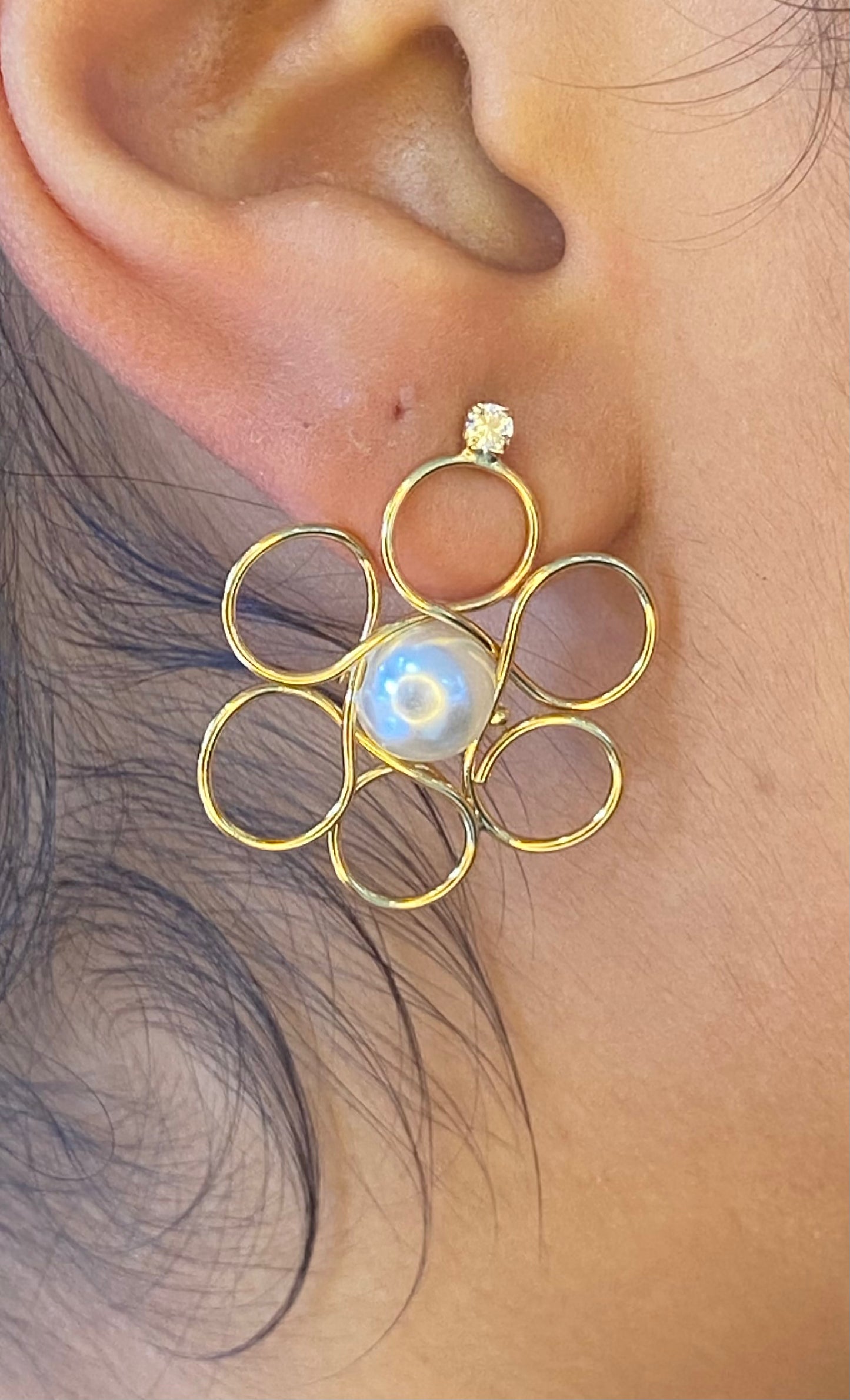 Flor com perola